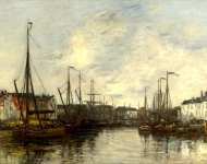 Eugиne Boudin - Brussels Harbour